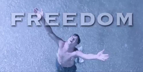 Describe Shawshank Redemption GIF