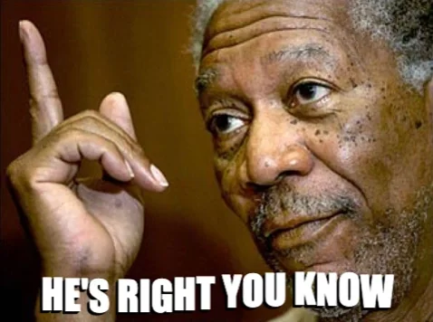 Pointing Up Morgan Freeman GIF by MOODMAN